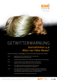 Plakat EMI-Forum Journalismus 4.0