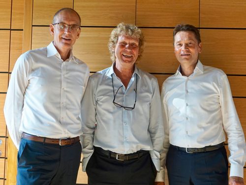 Die Redner Prof. Dr. Thomas Dommermuth, Prof. Dr. Bernd Raﬀelhüschen und Prof. Michael Hauer