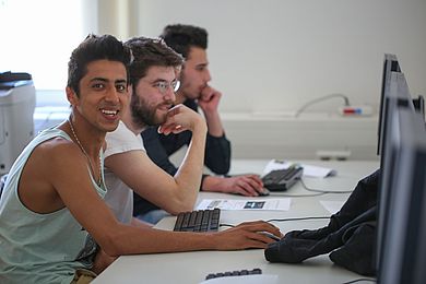 Vorbereitung der Geflüchteten auf das Studium