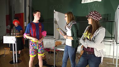 Aufführung eines Teams