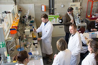 Versuchsreihe mit Pflanzenöl