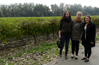 Weingut mit dem deutschen Besuch