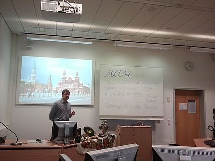Im Rahmen der Lehrveranstaltungen „Russisch“ im Studiengang „Sprachen, Management und Technologie“ wurden für die Studierenden des 1., 3. und 7. Semesters Gastvorträge angeboten.