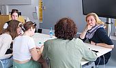 11 World-Cafe mit der Leiterin des International Office