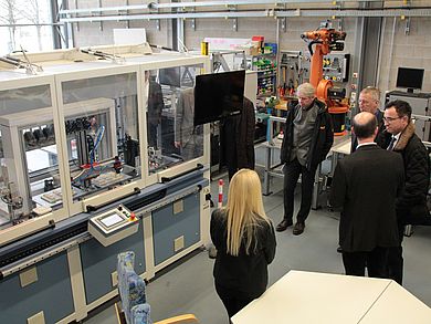 Besichtigung des Robotiklabors