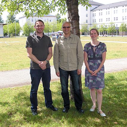 Christian Erkenbrecher vom International Office, Grzegorz Fajga von der Wroclaw School of Banking und Marian Mure vom Zentrum für Sprachen, Mittel- und Osteuropa