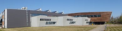 Das Labor- und Bürogebäude des UCEEB am nordwestlichen Stadtrand von Prag