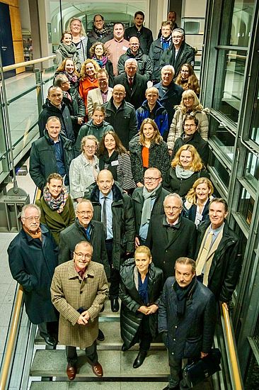 Die TeilnehmerInnen bei der Startfeier