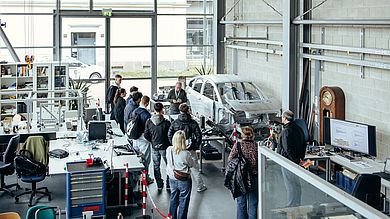 Am Studieninfotag öffnen alle Räume an der Hochschule ihre Türe und erlauben Einblicke in den Studienalltag