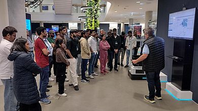 Gruppe im Visitor Center