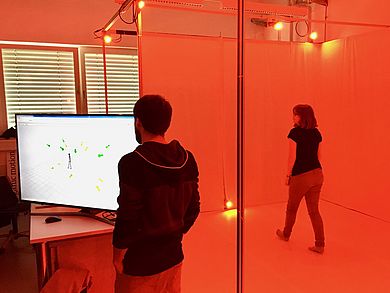 Bewegungserfassung mit dem 3D-Echtzeitkinematik-System 