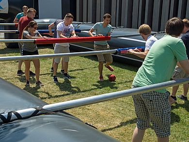 Action beim Lebendkicker-Match (© Lucas Weigl)