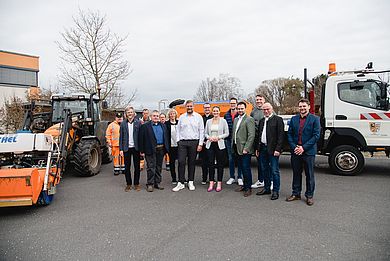 Gruppenfoto am Bauhof