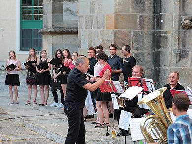 Posaunenensemble spielt