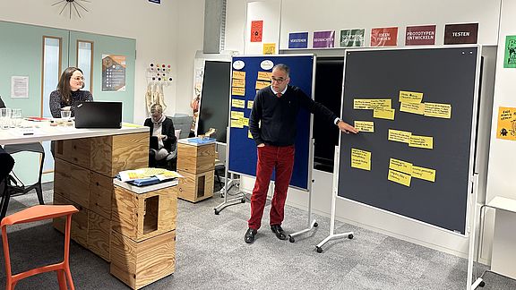 Im Transfer-Workshop bündelt Wolfgang Voigt Ideen und Impulse gemeinsam mit der Gruppe