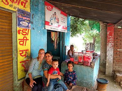 Familie eines Arbeitskollegen