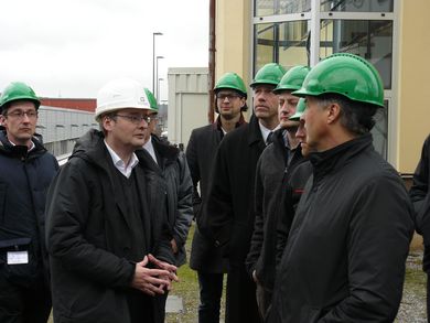 Vor der Veranstaltung konnten die Teilnehmer an einer Werksführung durch das Müllkraftwerk Schwandorf teilnehmen.