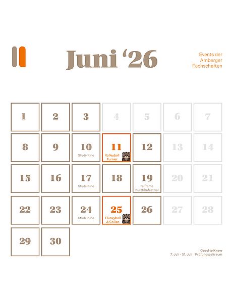 Juni SemesterÜbersicht