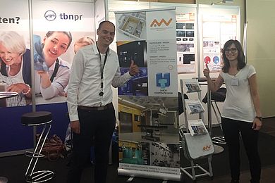 Der Stand der OTH Amberg-Weiden bei der MedTech Summit 2016 in Nürnberg.