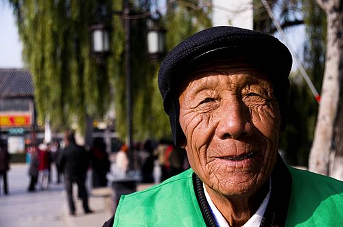 Alter Mensch in China