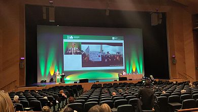 Vortrag bei einer Konferenz