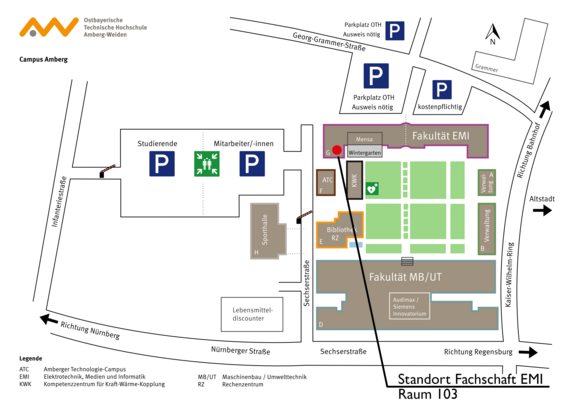 Lageplan Fachschaft EMI