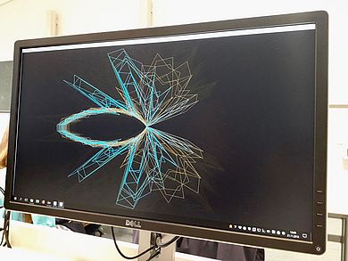 So sieht Musik aus: die Audiovisualisierung einer Teilnehmerin