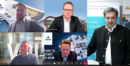 Screenshot der Teilnehmenden  und Redner der Online-Veranstaltung