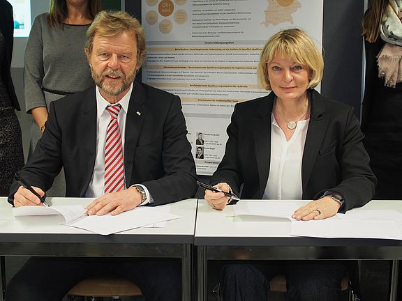 Prof. Dr. Wolfgang Baier und Prof. Dr. Andrea Klug
