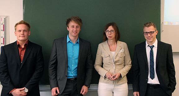 Beide studierten an der HAW Patentingenieurwesen. Begleitet wurden sie vom Studenten Michael Beyer, Studiengang Patentingenieurwesen, der aktuell sein Praxissemester in der IP Management Abteilung bei Gerresheimer ableistet.