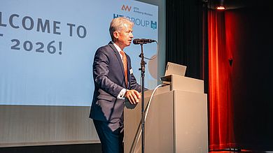 Hochschulpräsident Prof. Dr. Clemens Bulitta begrüßte die Teilnehmenden zur Konferenz in Amberg