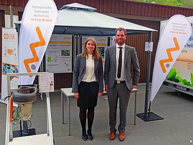 B.Eng. Laura Weber und M.Eng. Michael Hebauer, OTH Amberg-Weiden 