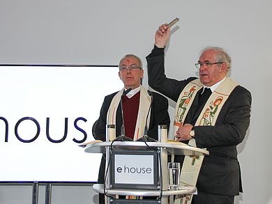 Stadtpfarrer Gerhard Pausch und Pfarrer Hans-Peter Pauckstadt-Künkler