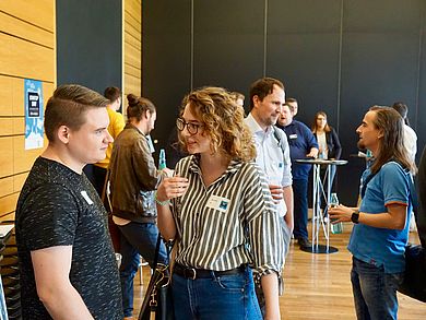 Bei Veranstaltungen wie den Startup Day bringen sich die Studierenden ein.