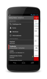 Web Opac Menü