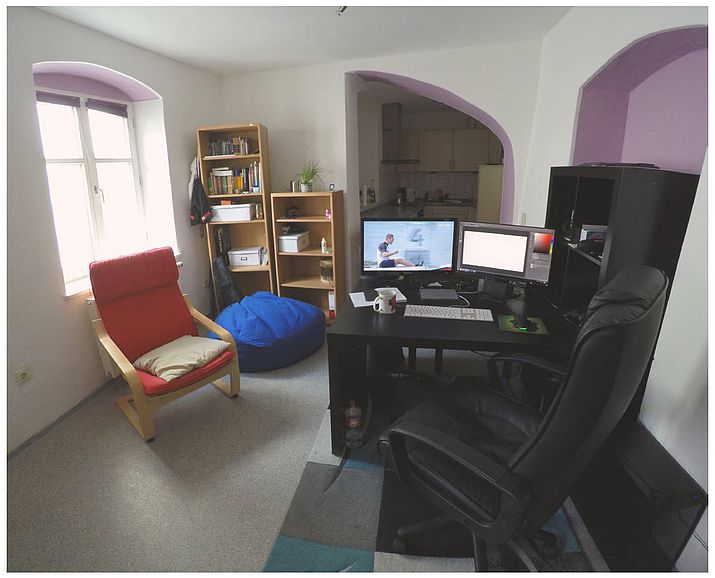 Beispielhafte Einrichtung für Arbeitsbereich