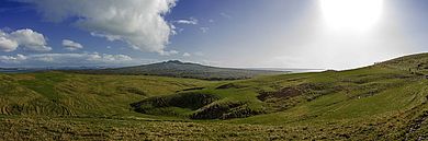 Landschaft im Sonnenschein