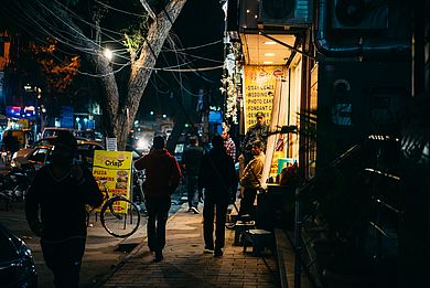 Delhi bei Nacht