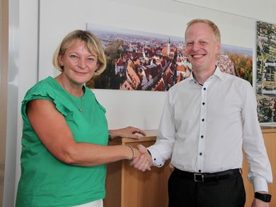 Präsidentin Prof. Dr. Andrea Klug und Prof. Dr. Christoph Hachmöller