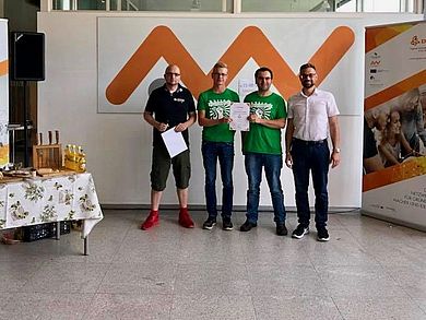 Das Munchkin-Team erhielt in Amberg den Preis für das innovativste Projekt.