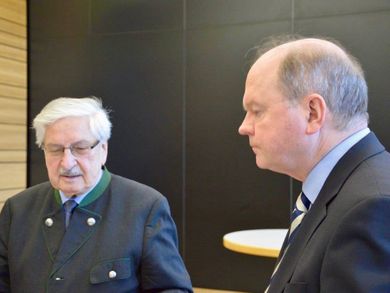 Prof. Dr. Dr. em. Jörg Maier und Dr. Wolfgang Weber