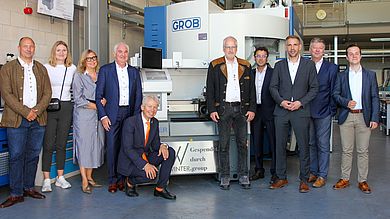 Gruppenfoto im Labor