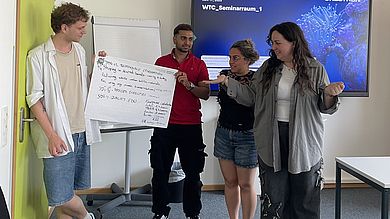 In Workshops präsentierten die Teilnehmenden, was sie gelernt haben