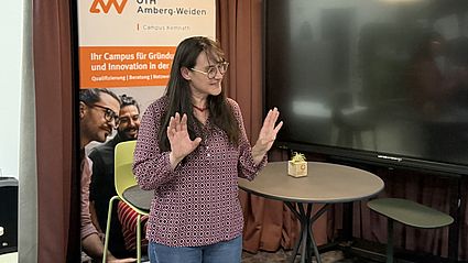 Petra Schuster, Müllermeisterin in der sechsten Generation und Inhaberin der Schustermühle Kemnath, spricht darüber, wie es ist als Frau im Handwerk einen Betrieb zu führen