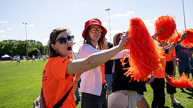 Einige Teams reisten mit eigenem Fanclub an