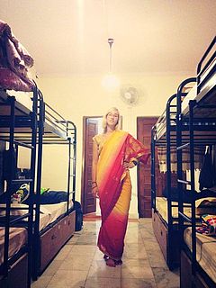 Sandra im Saree