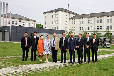 Vertreter der Jiangsu University und der OTH Amberg-Weiden