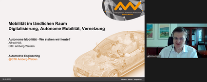 Screenshot des Online Vortrags