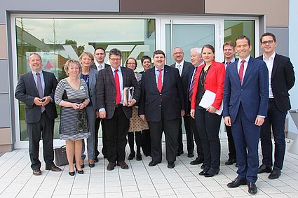Gesprächsteilnehmer bei Besuch des tschechischen Vizeministers für Wissenschaft und Forschung Arnošt Marks