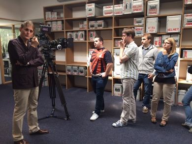 Studierende besuchen Vantage Film GmbH